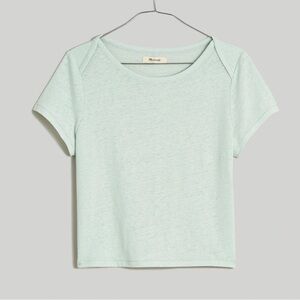 Madewell Contrast-Bib Crop Tee